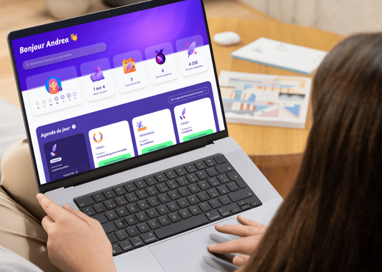 Aperçu de la plateforme éducative pour enfant Scolibree sur ordinateur