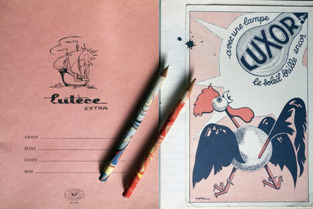 Image d'un cahier d exercices ( orthographe, histoire géographie, etc. )