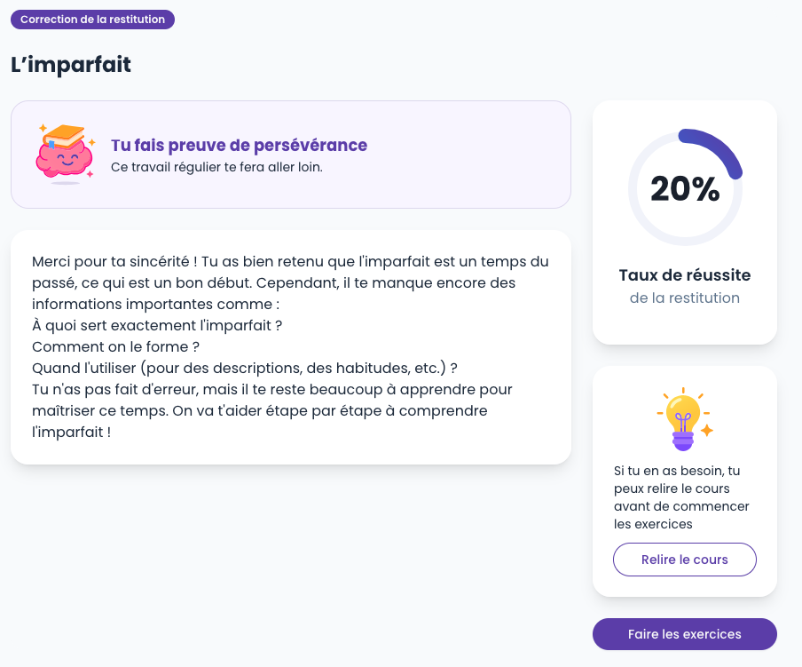 Aperçu de l'appli Scolibree