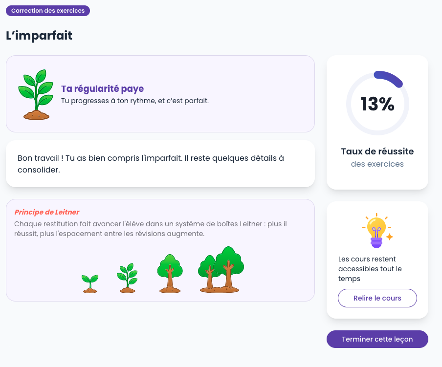 Aperçu de l'appli Scolibree